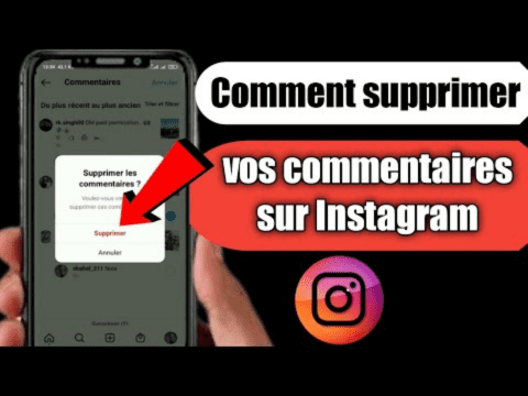supprimer commentaire Instagram