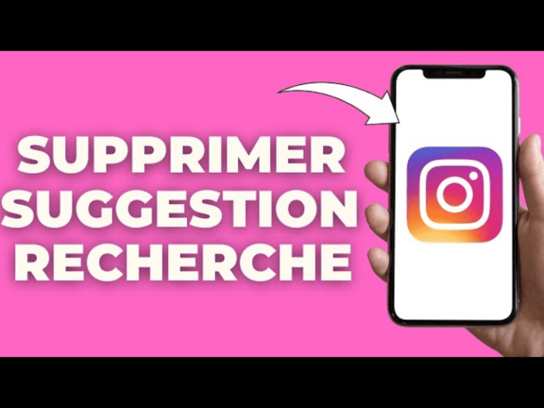 supprimer suggestion instagram